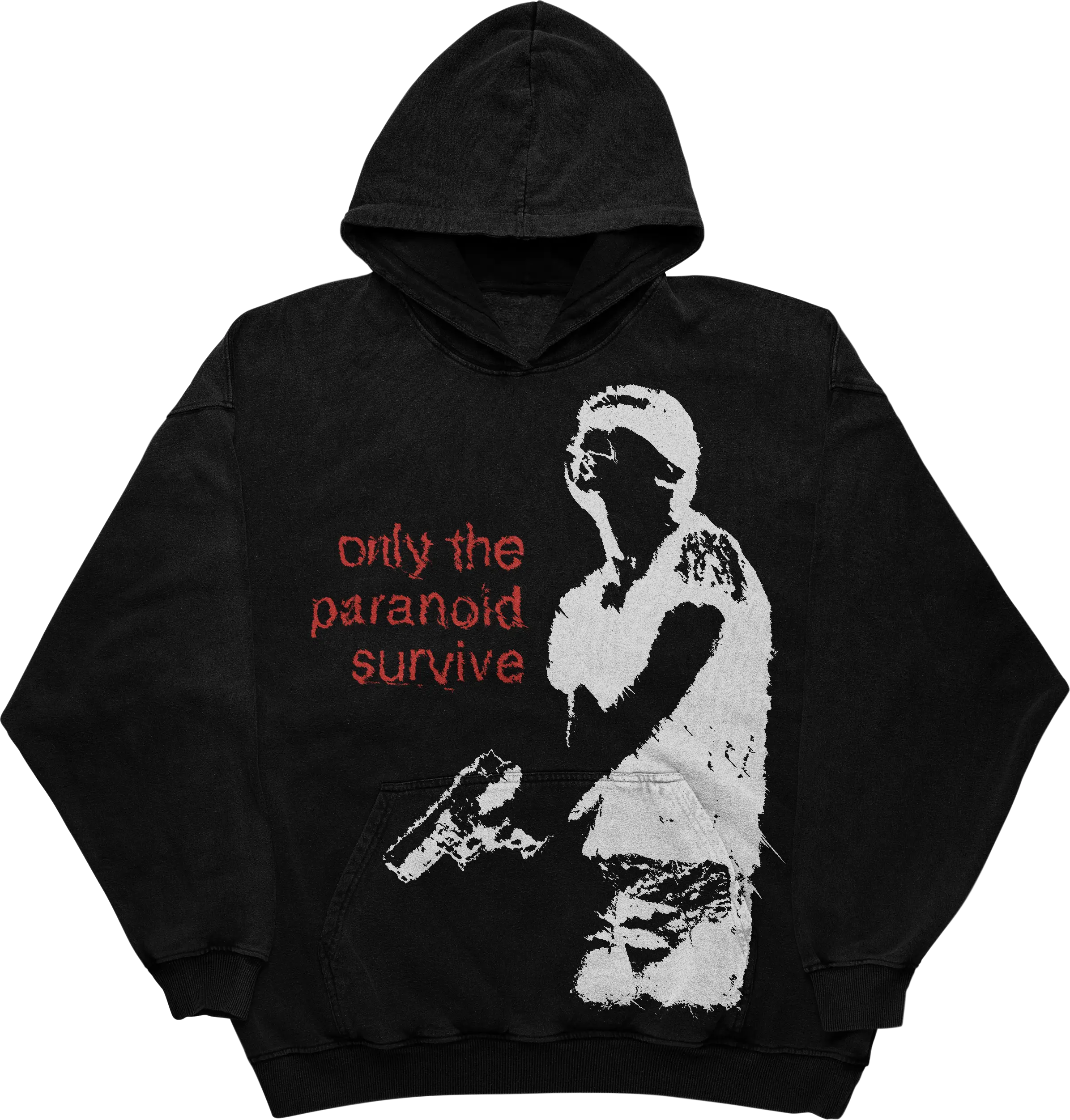 Only The Paranoid Survive Hoodie WorksOfMadness