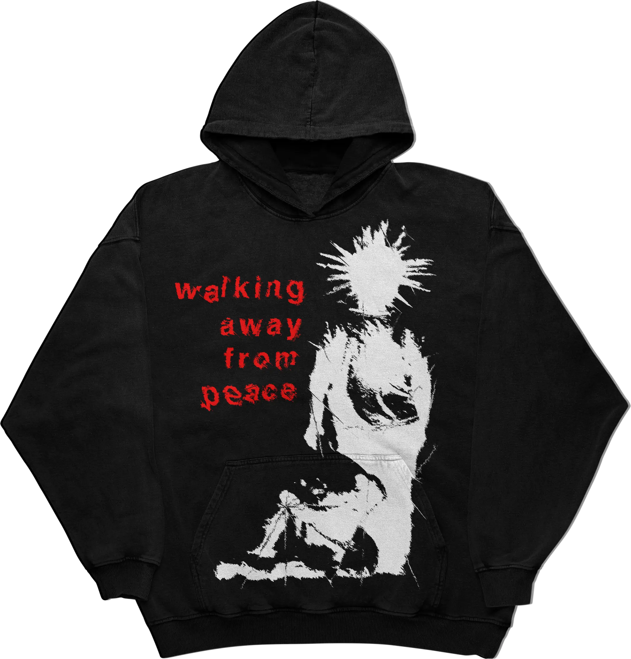 Walking away from peace Hoodie WorksOfMadness