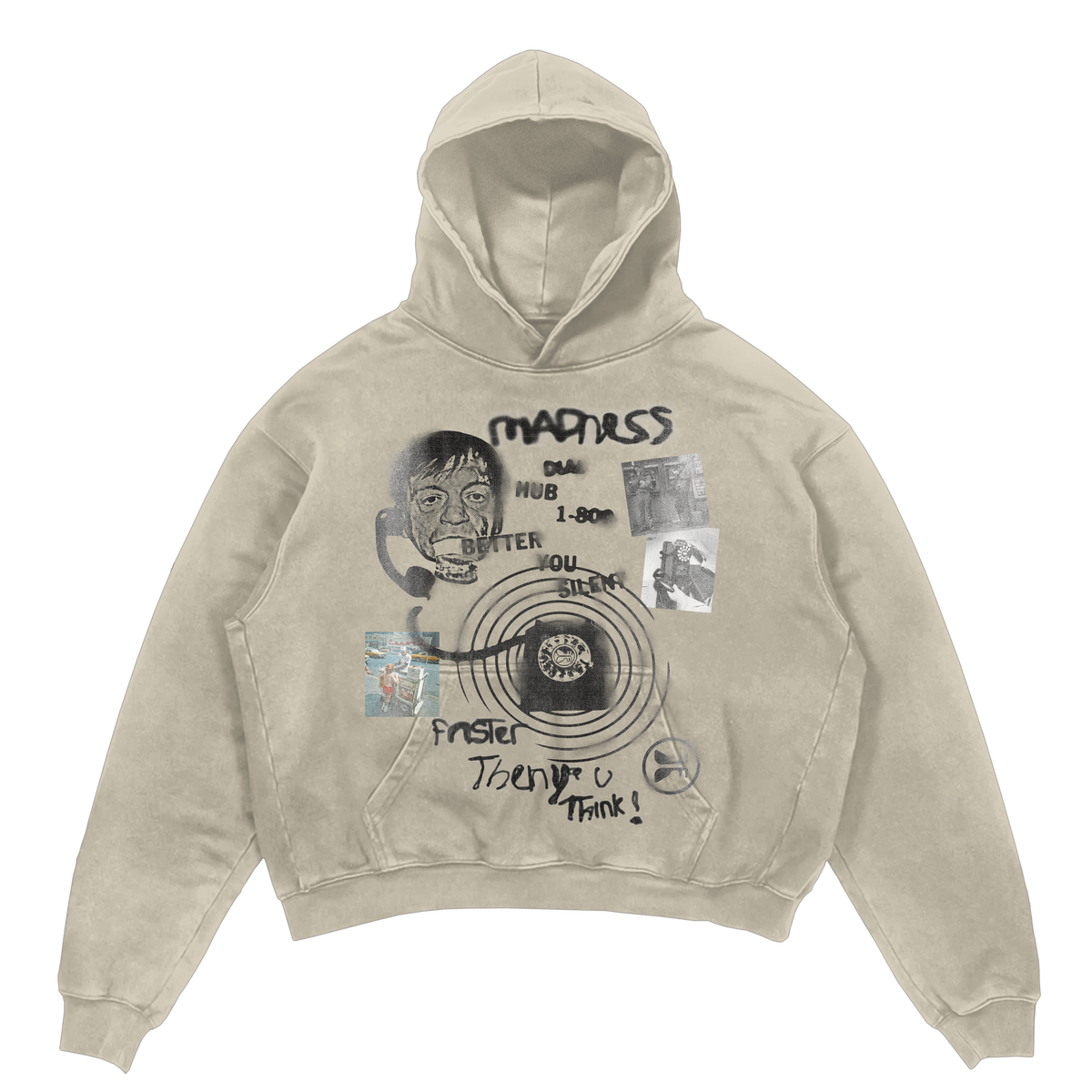 1-800 Madness Hoodie - Sand