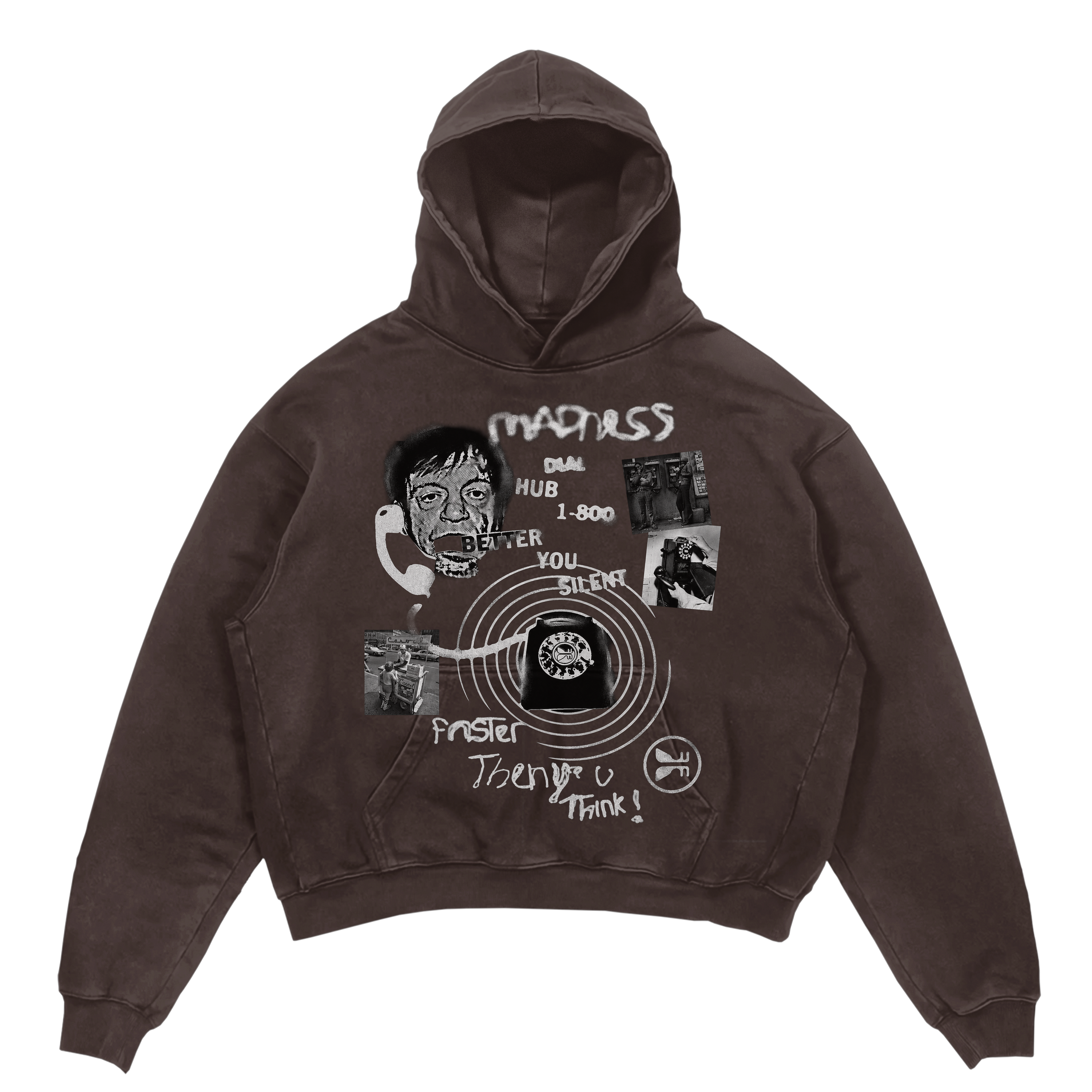1-800 Madness Hoodie - Brown