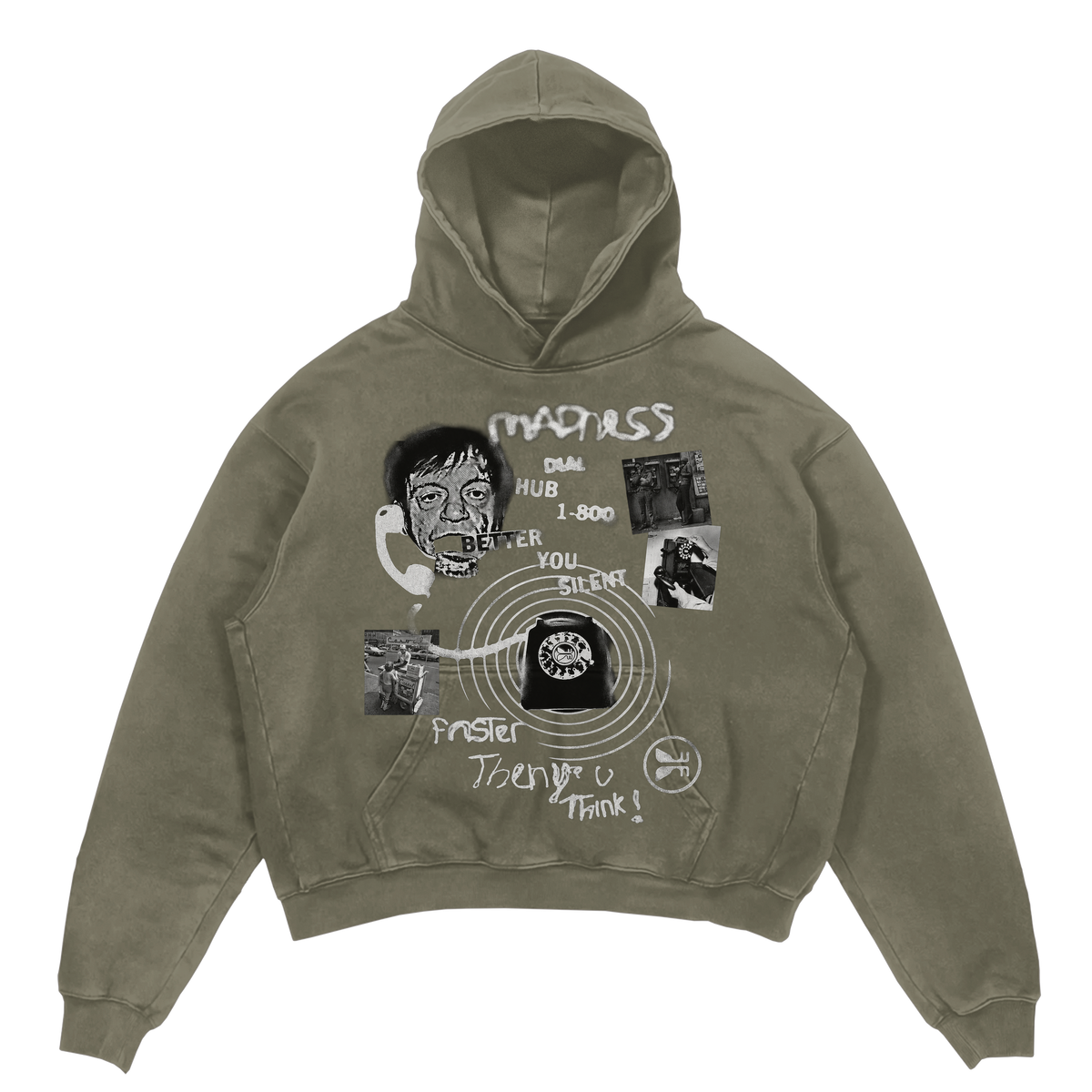 1-800 Madness Hoodie - Olive