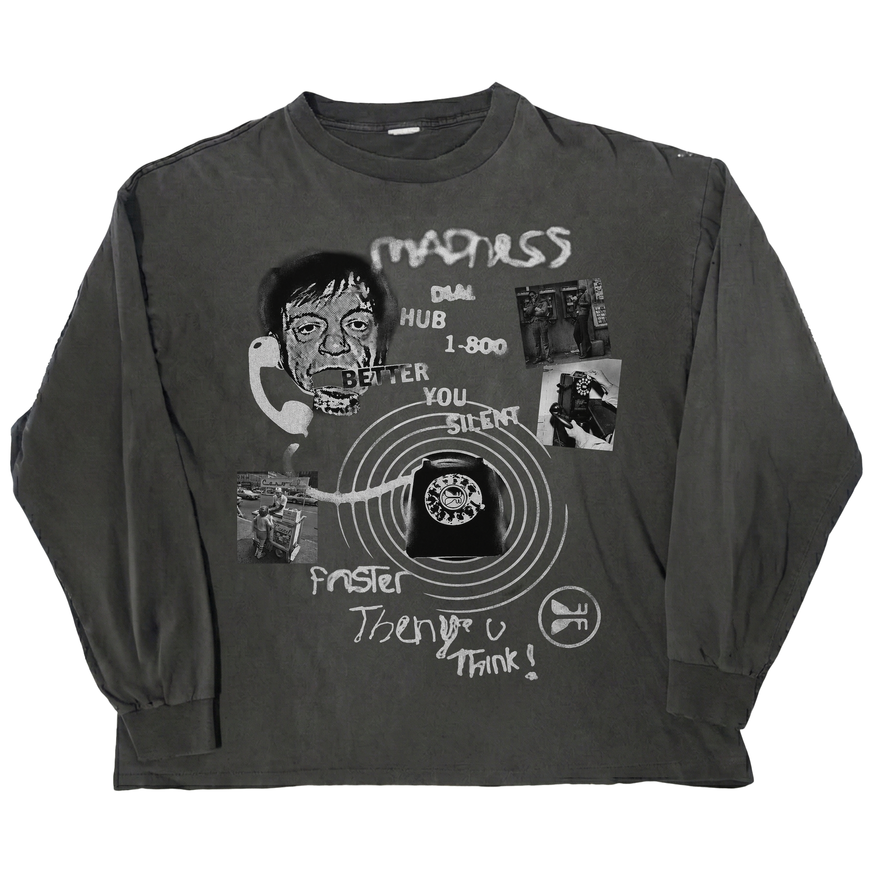 1-800 Madness L/S Tee - Black