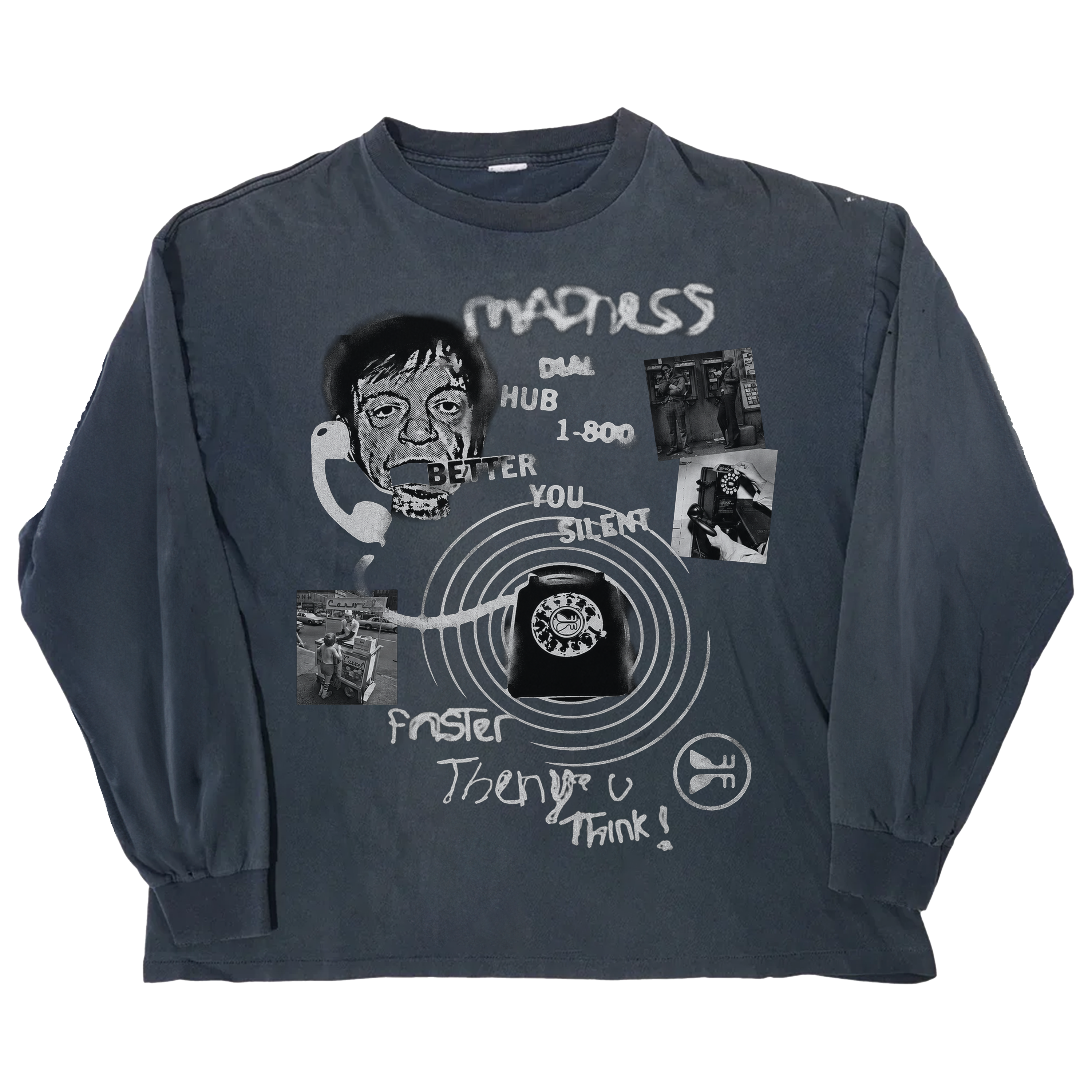 1-800 Madness L/S Tee - Blue