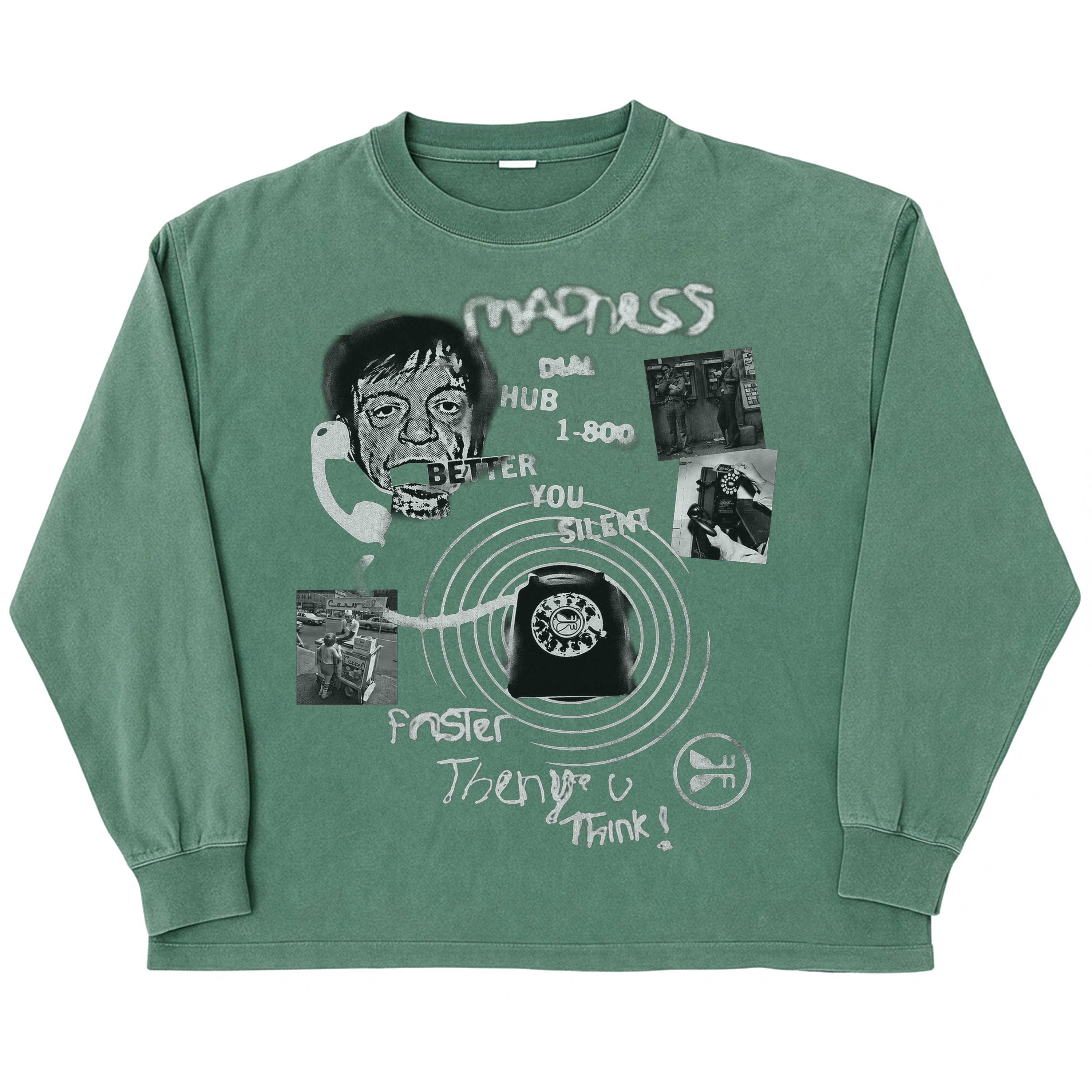 1-800 Madness L/S Tee - Green