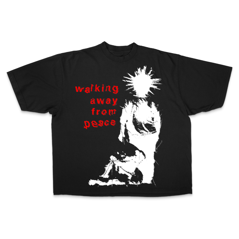 Walking Away From Peace Drop Shoulder Tee