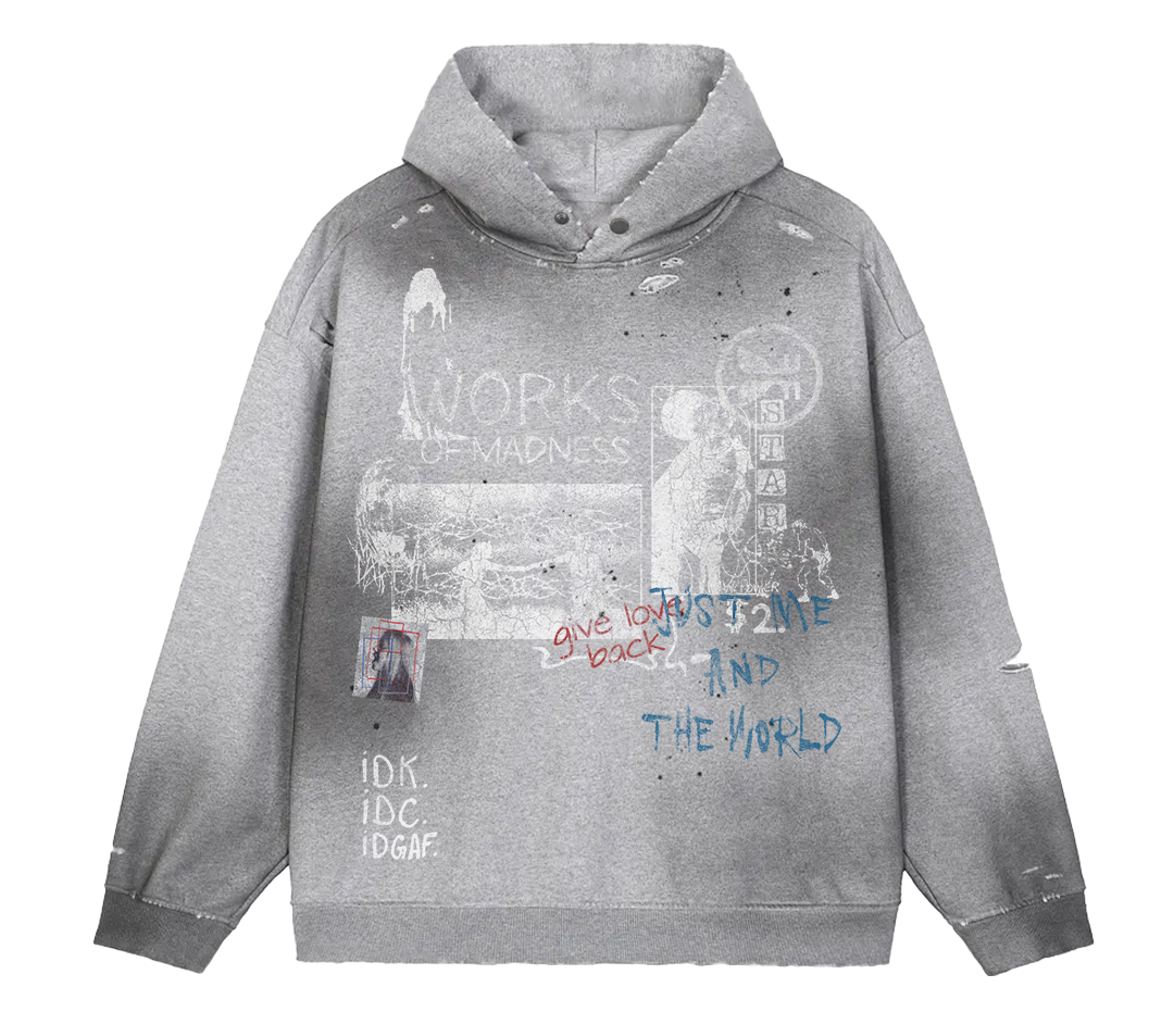 Saint & Sinners Sun Fade Distress Hoodie