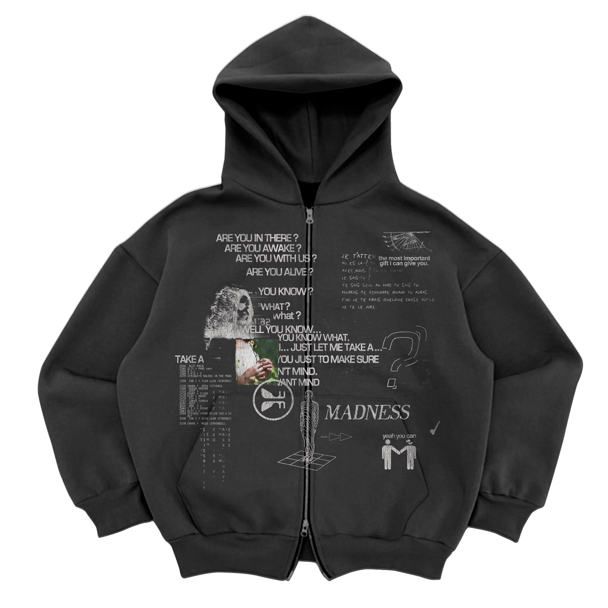 Awake Zip Up - Grey