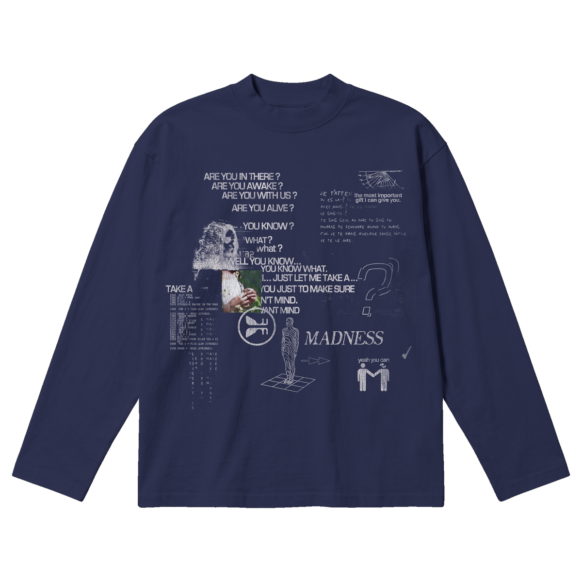 Awake Baggy L/S Tee - Blue