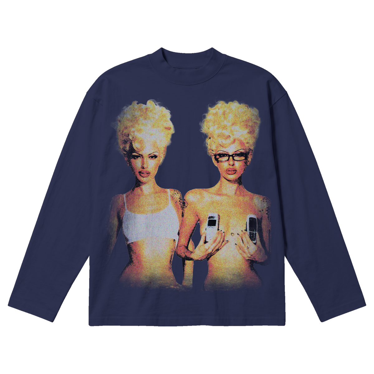 Blondes Baggy L/S Tee - Blue