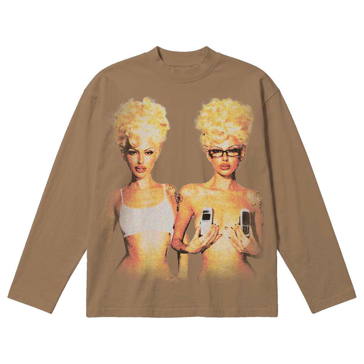 Blondes Baggy L/S Tee - Latte