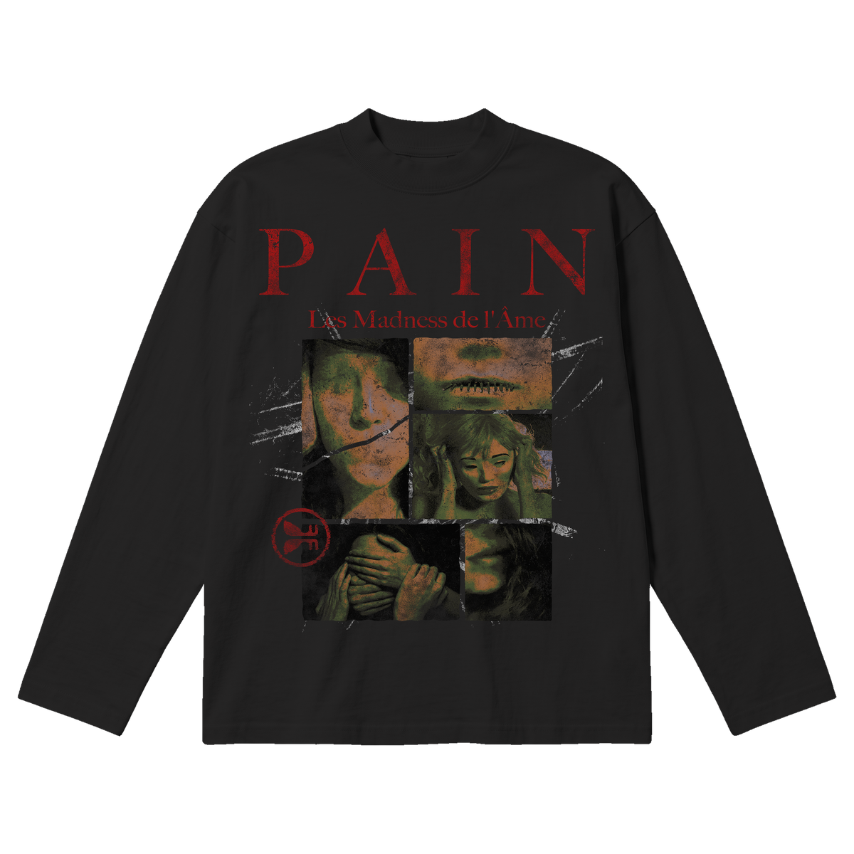 Pain Baggy L/S Tee - Black