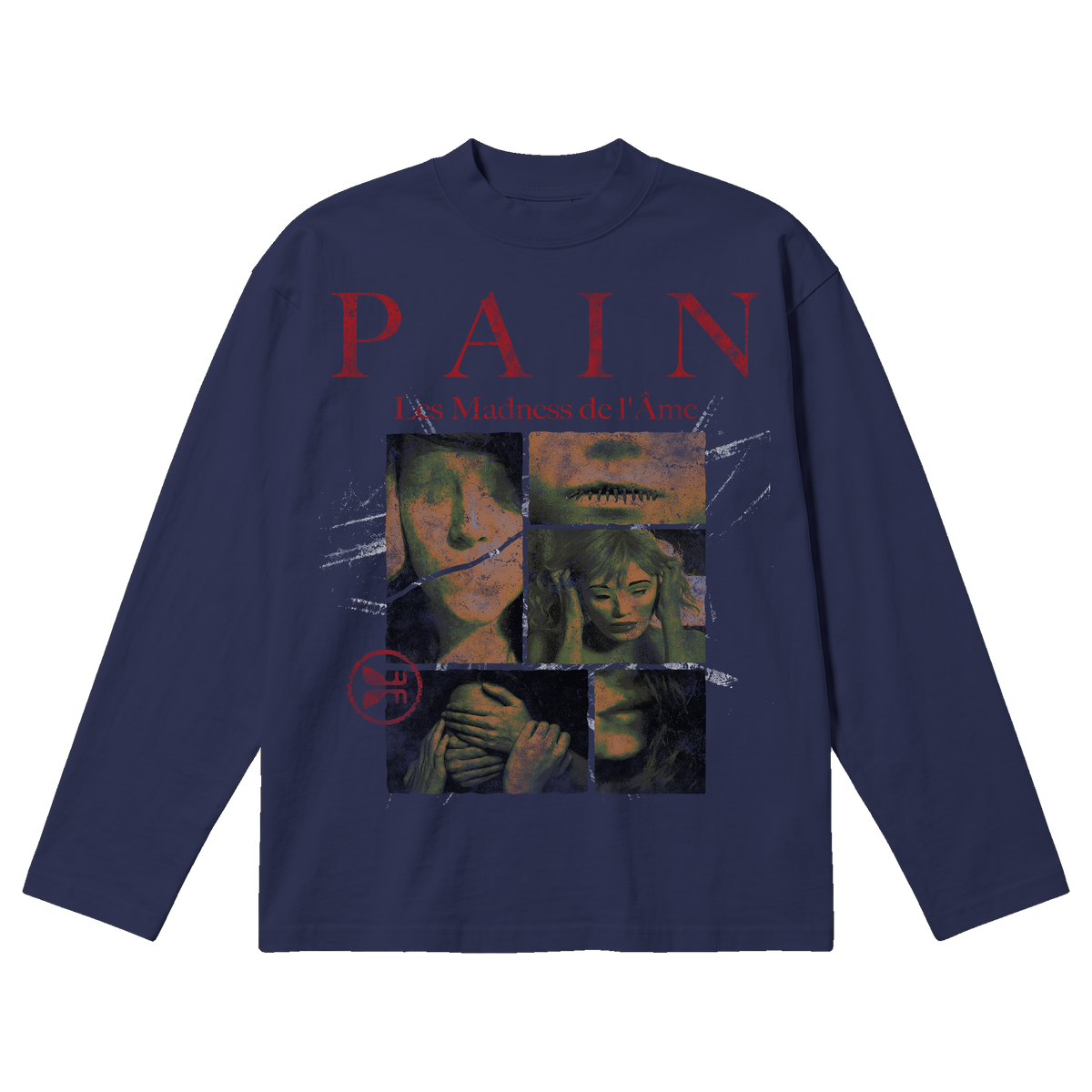 Pain Baggy L/S Tee - Blue