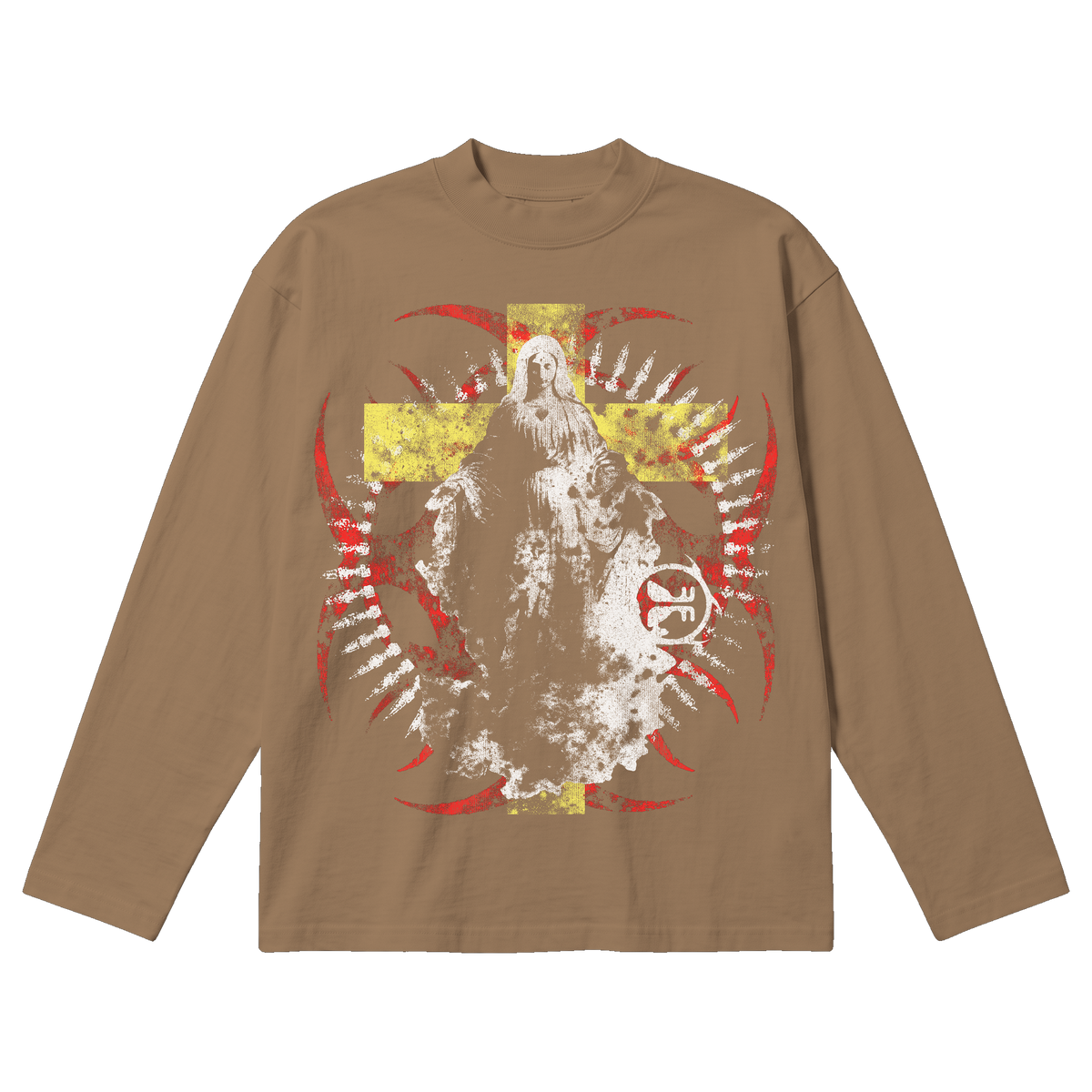 Worship Baggy L/S Tee - Latte