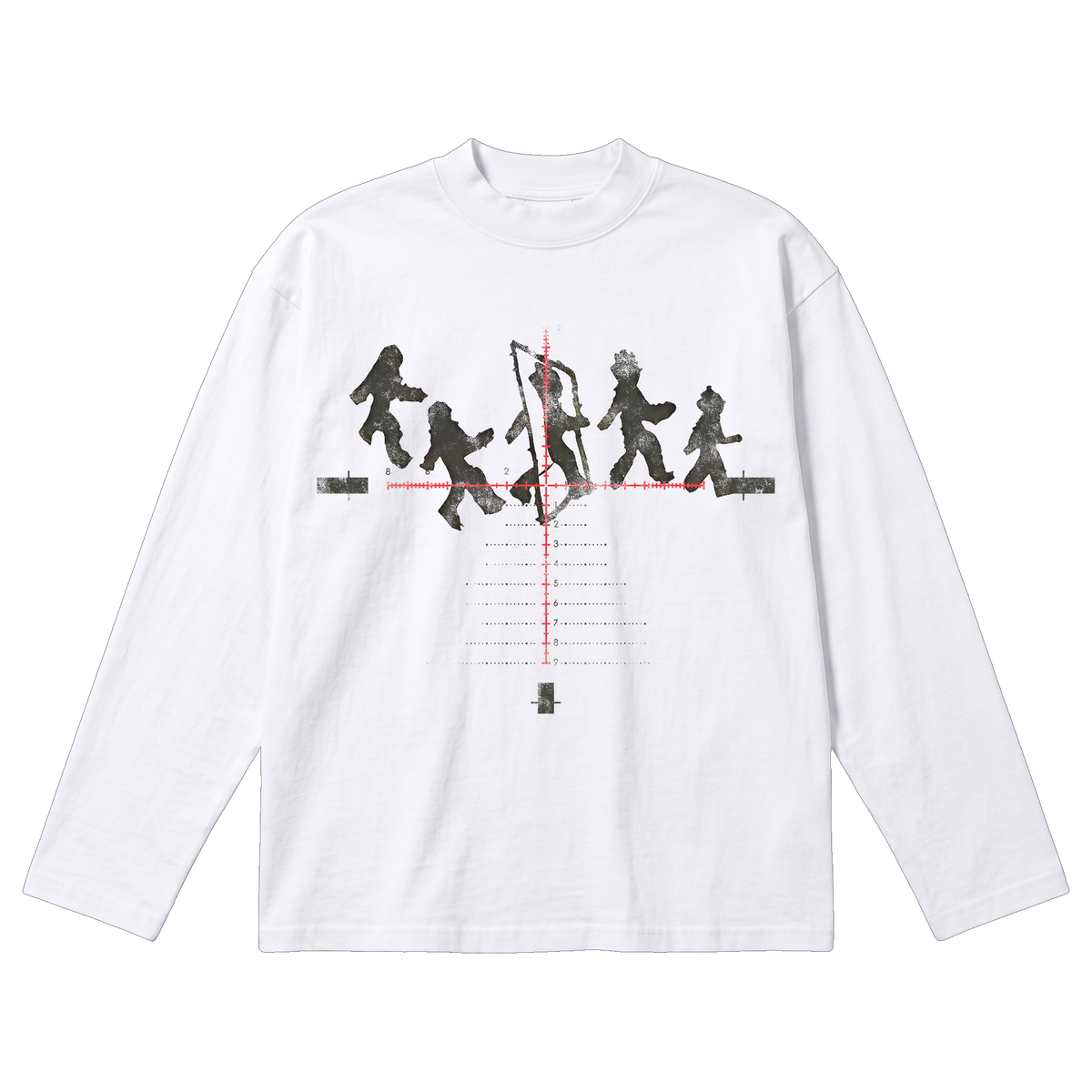 Crosshair Baggy L/S Tee - White