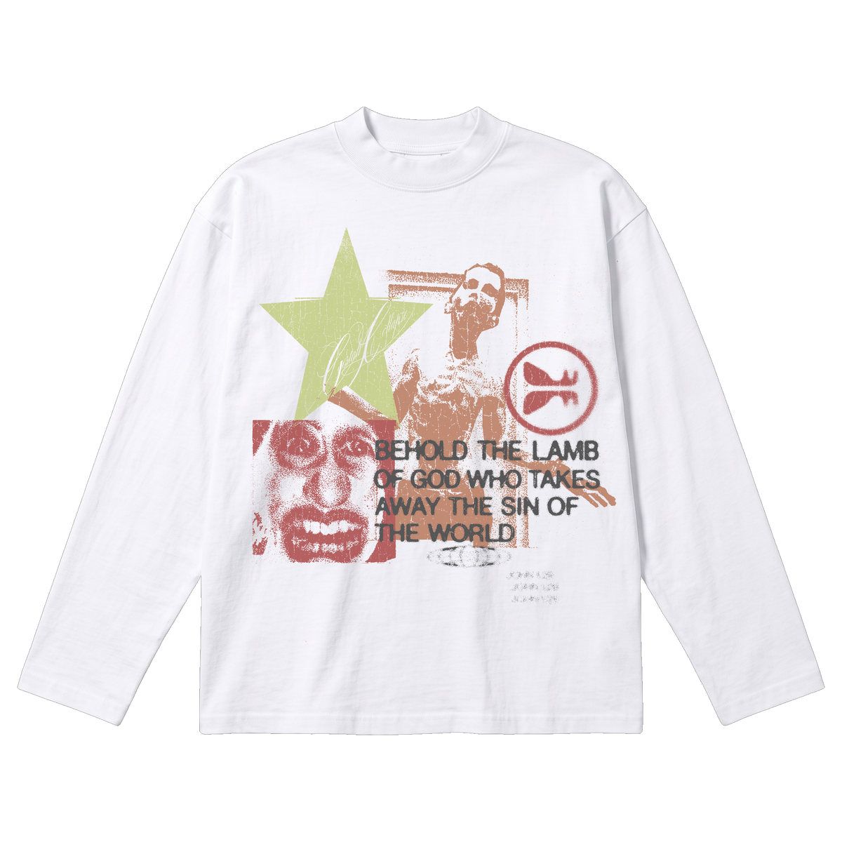 Expression Baggy L/S Tee - White