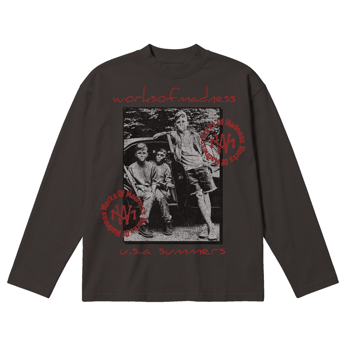 Mad Summers Baggy L/S Tee - Off Black