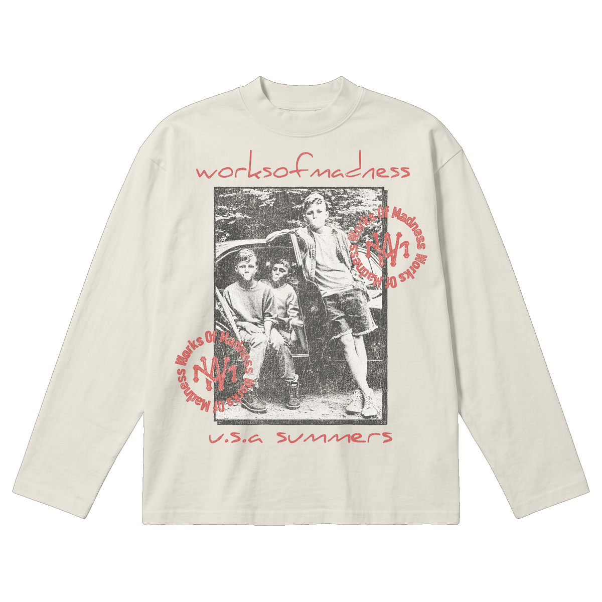 Mad Summers Baggy L/S Tee - Off White