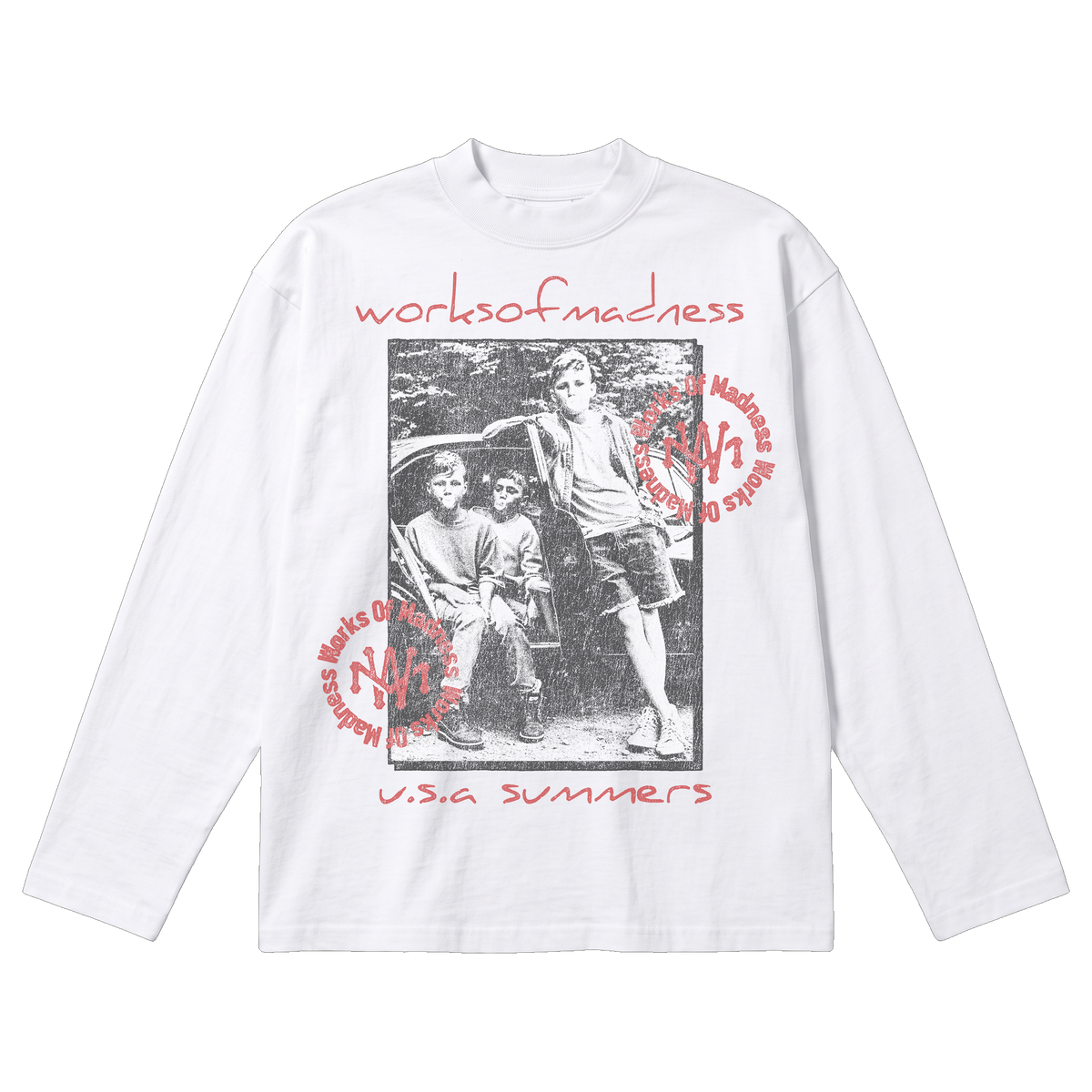 Mad Summers Baggy L/S Tee - White
