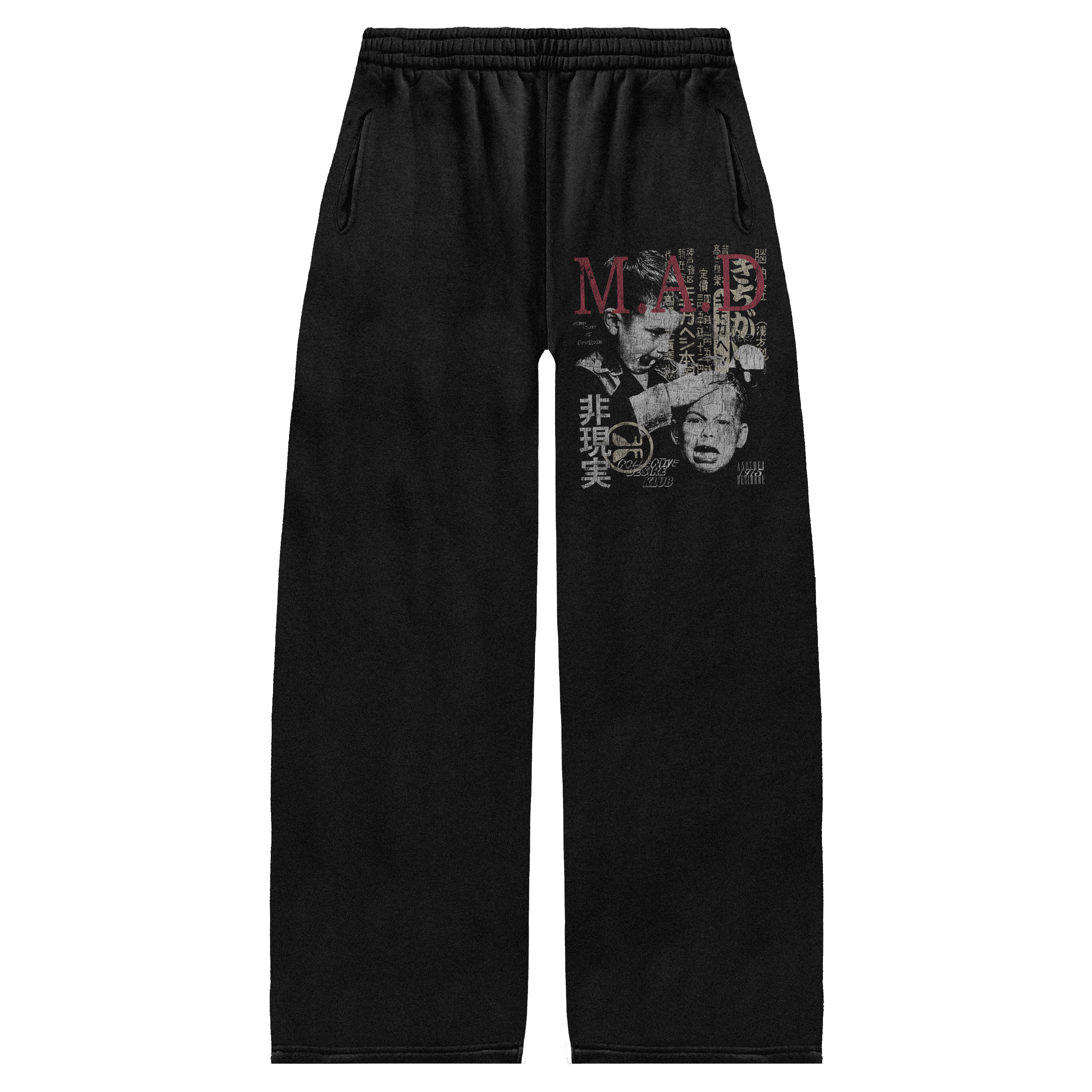 Mutually Assured Baggy Sweatpants - Black