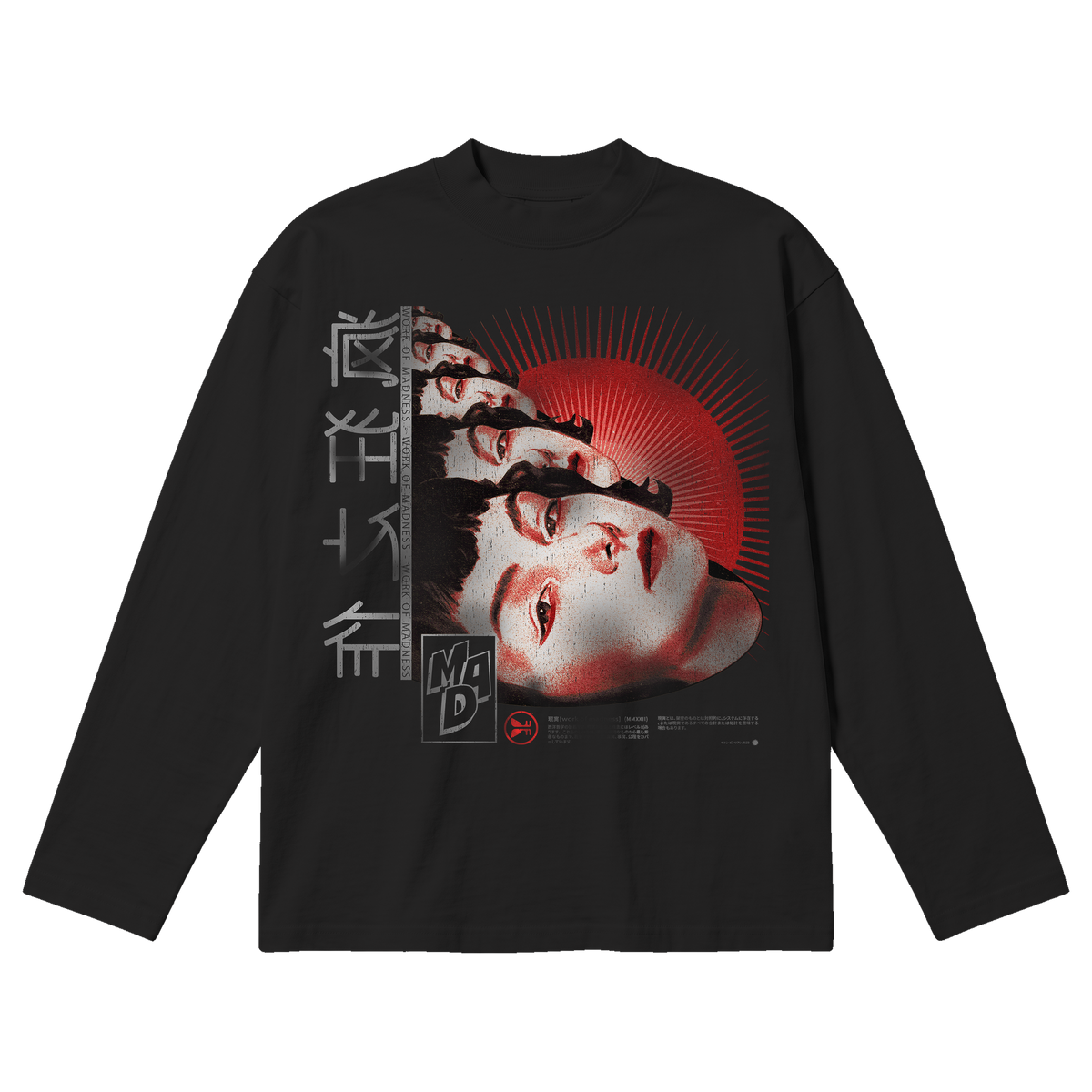 Deja Vu Baggy L/S Tee - Black