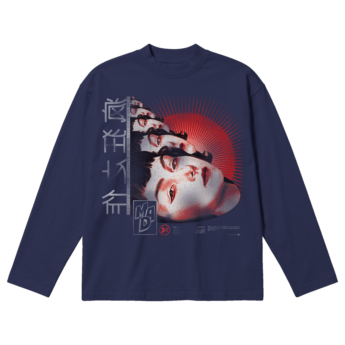 Deja Vu Baggy L/S Tee - Blue
