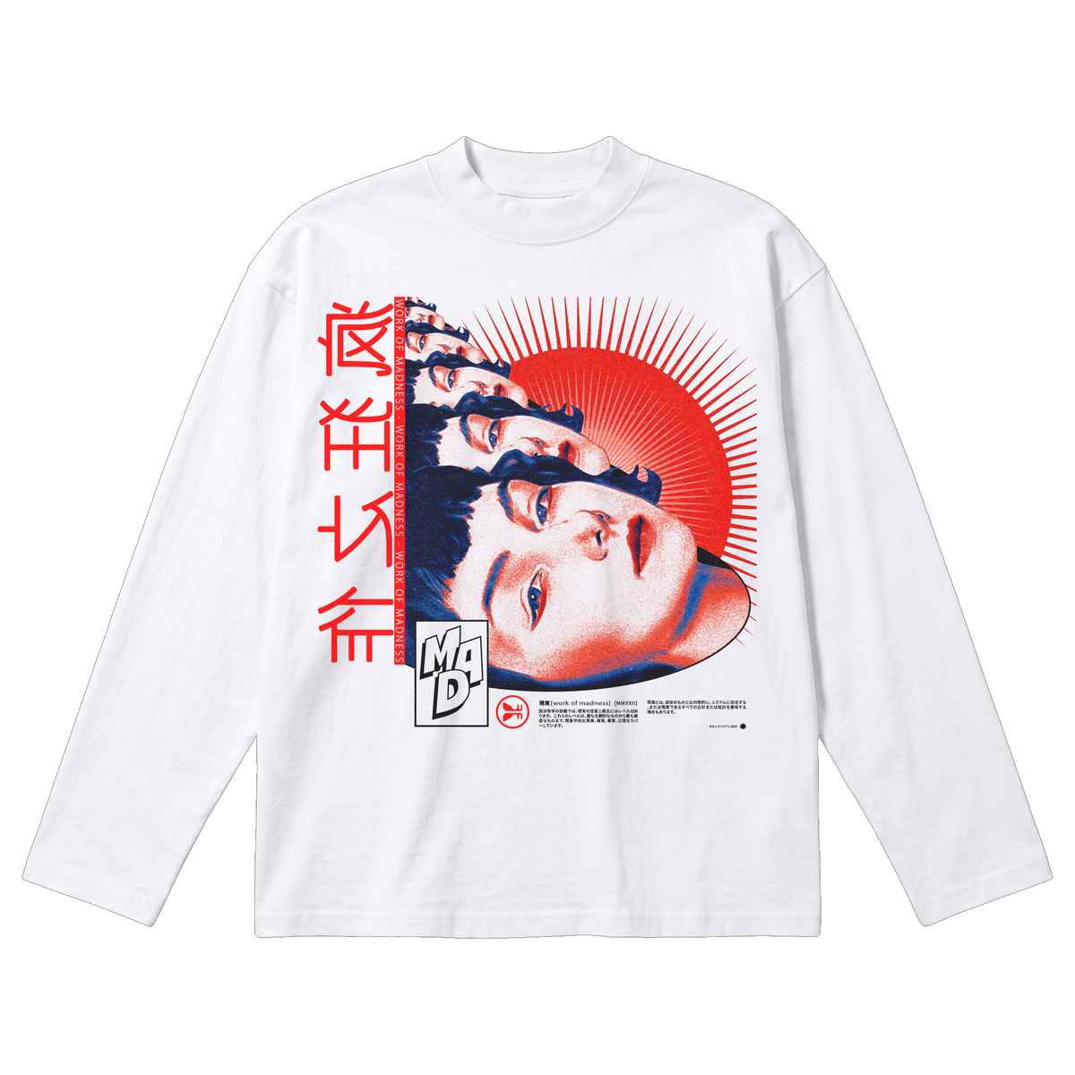 Deja Vu Baggy L/S Tee - White