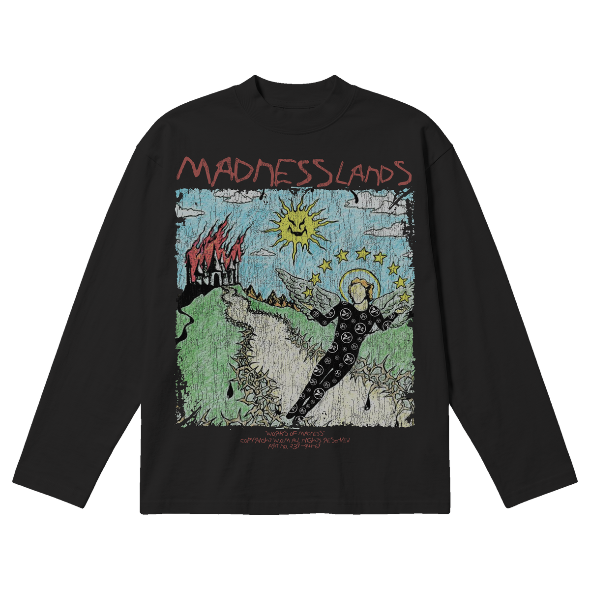 Madlands Baggy L/S Tee - Black