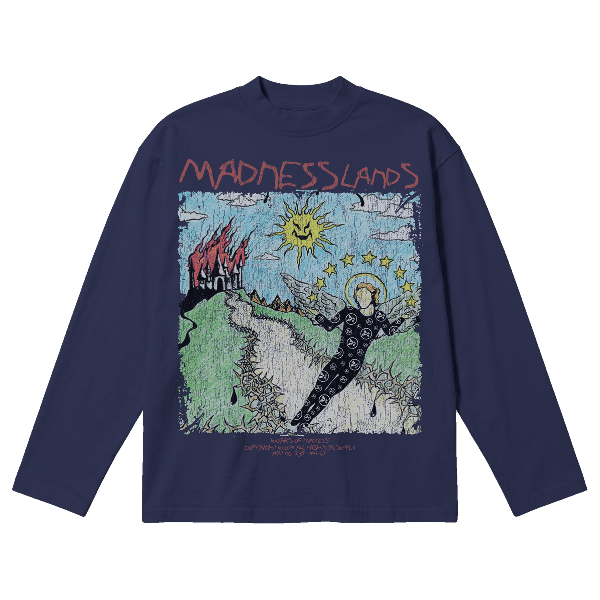 Madlands Baggy L/S Tee - Blue