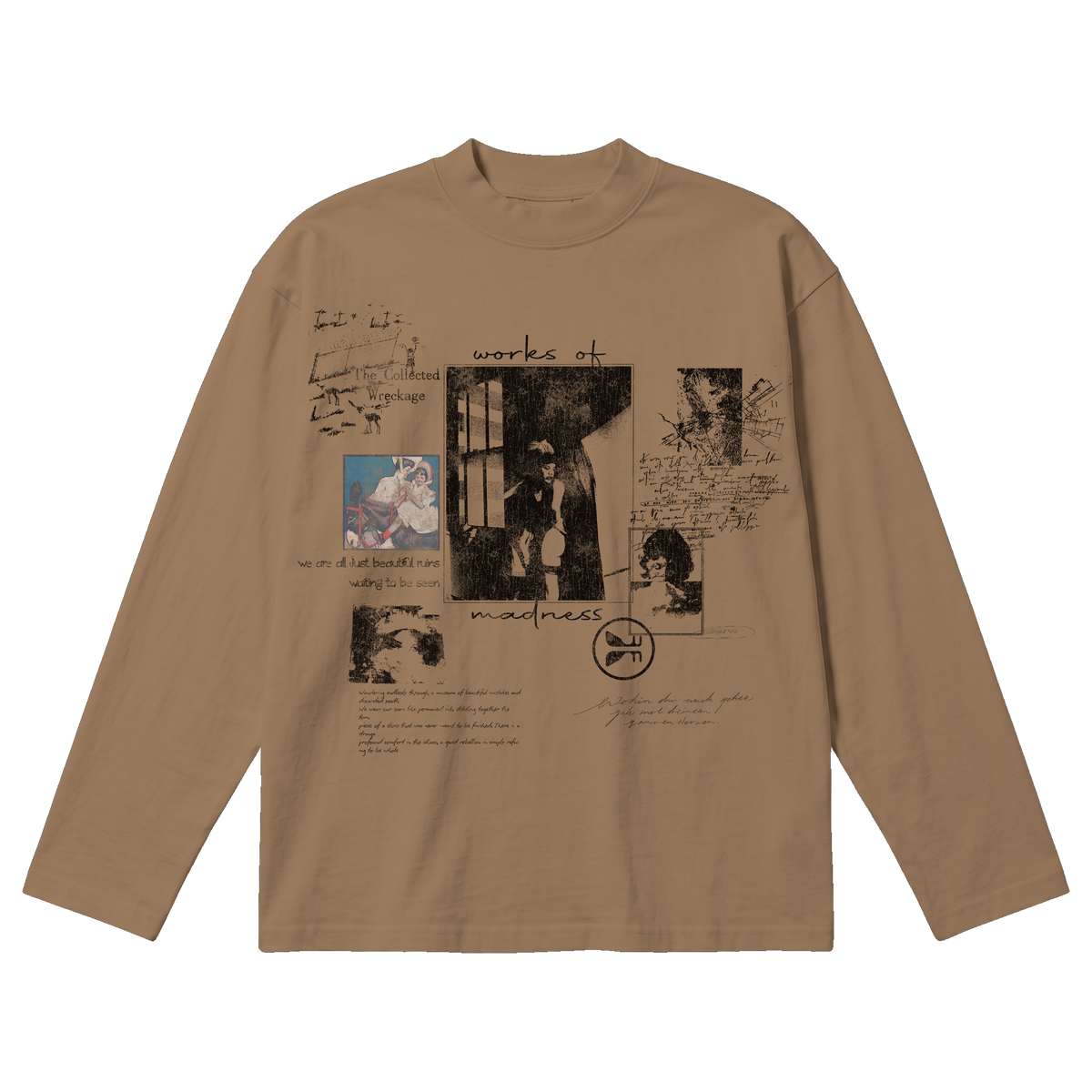 Ruin Baggy L/S Tee - Latte
