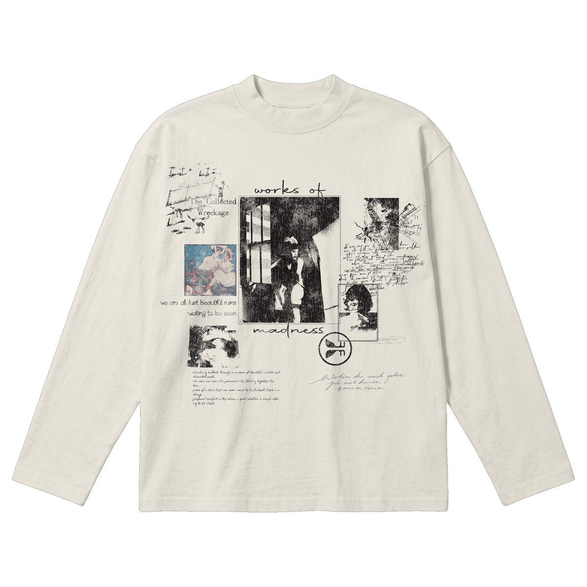 Ruin Baggy L/S Tee - Off White