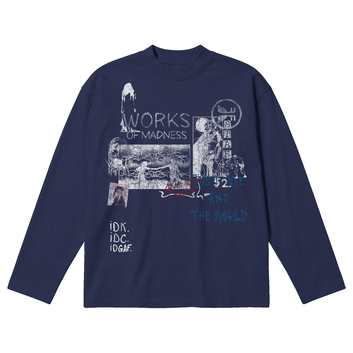 Saint & Sinners Baggy L/S Tee - Blue