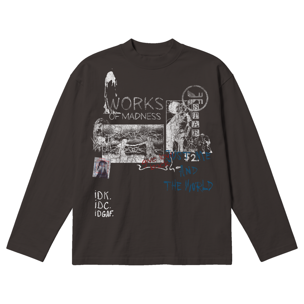 Saint & Sinners Baggy L/S Tee - Off Black