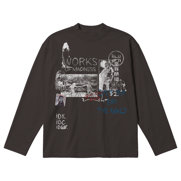 Saint & Sinners Baggy L/S Tee - Off Black