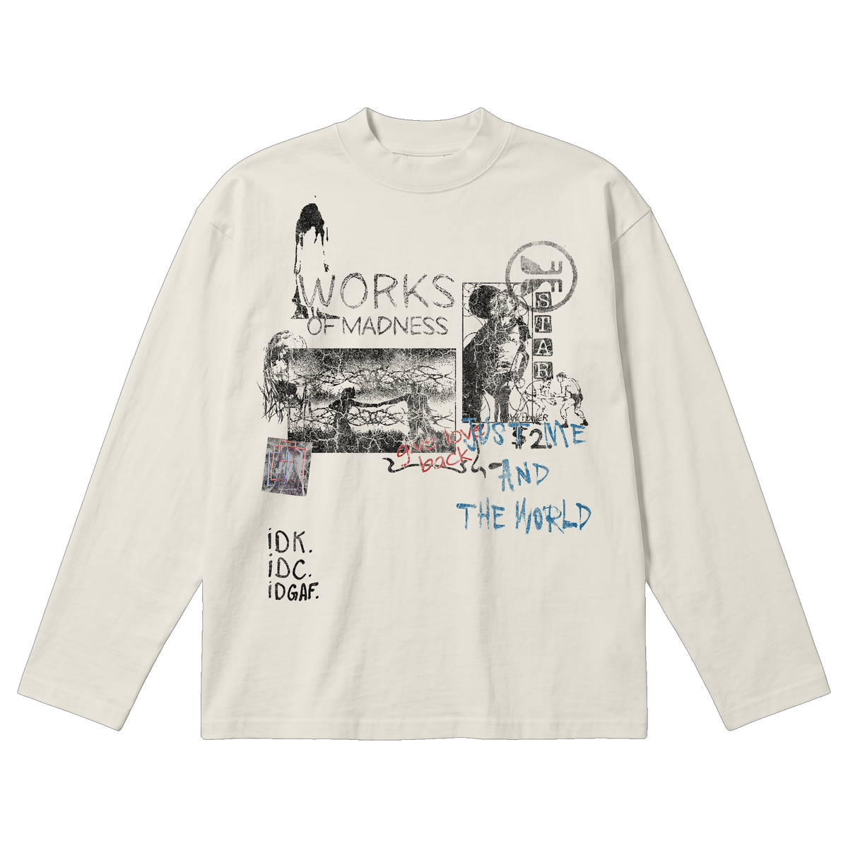 Saint & Sinners Baggy L/S Tee - Off White