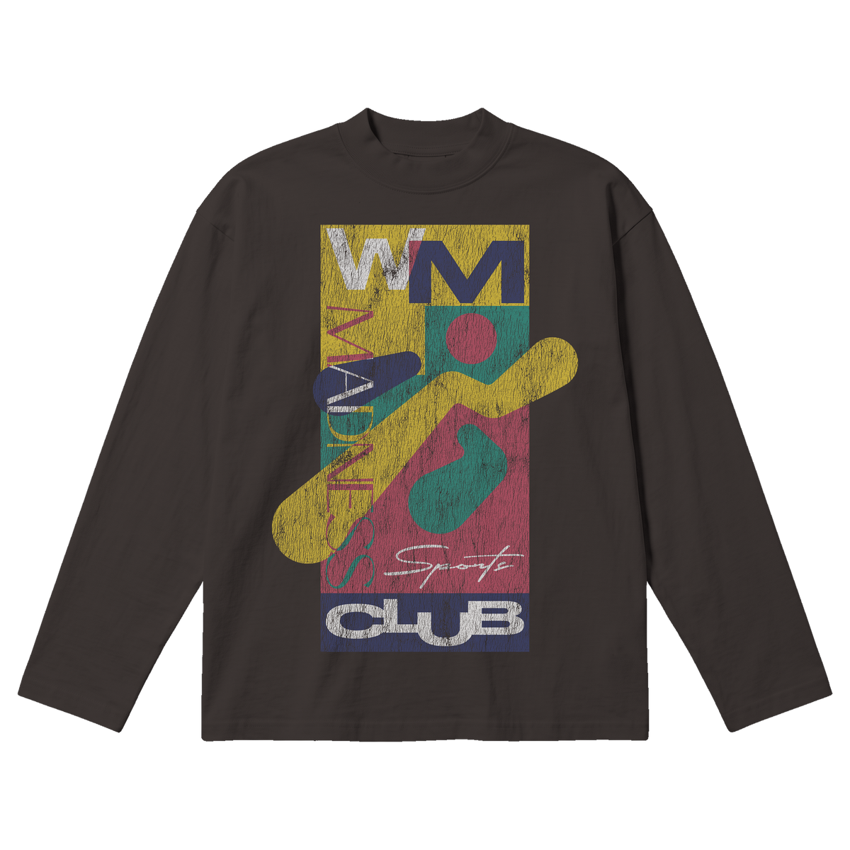 Sports Club Baggy L/S Tee - Off Black