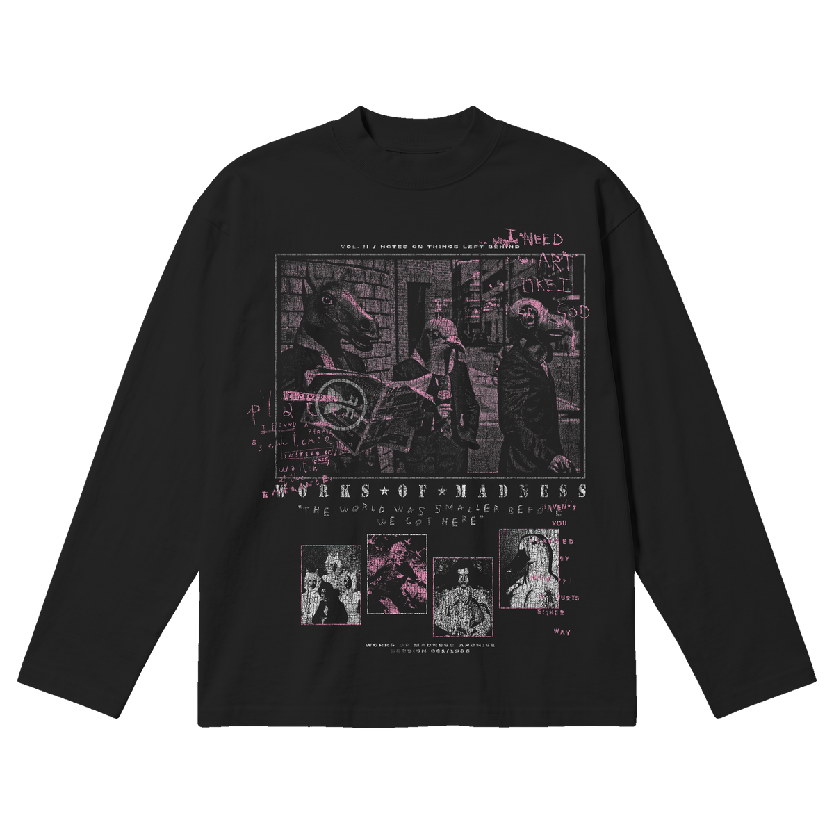 The Congregation Baggy L/S Tee - Black