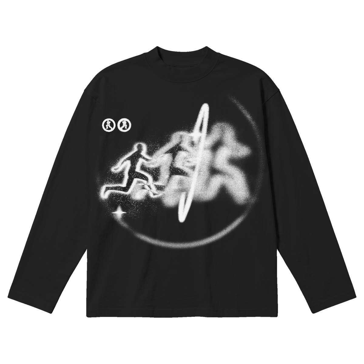 Warp Baggy L/S Tee - Black