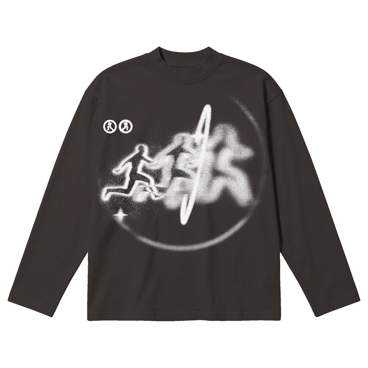 Warp Baggy L/S Tee - Off Black