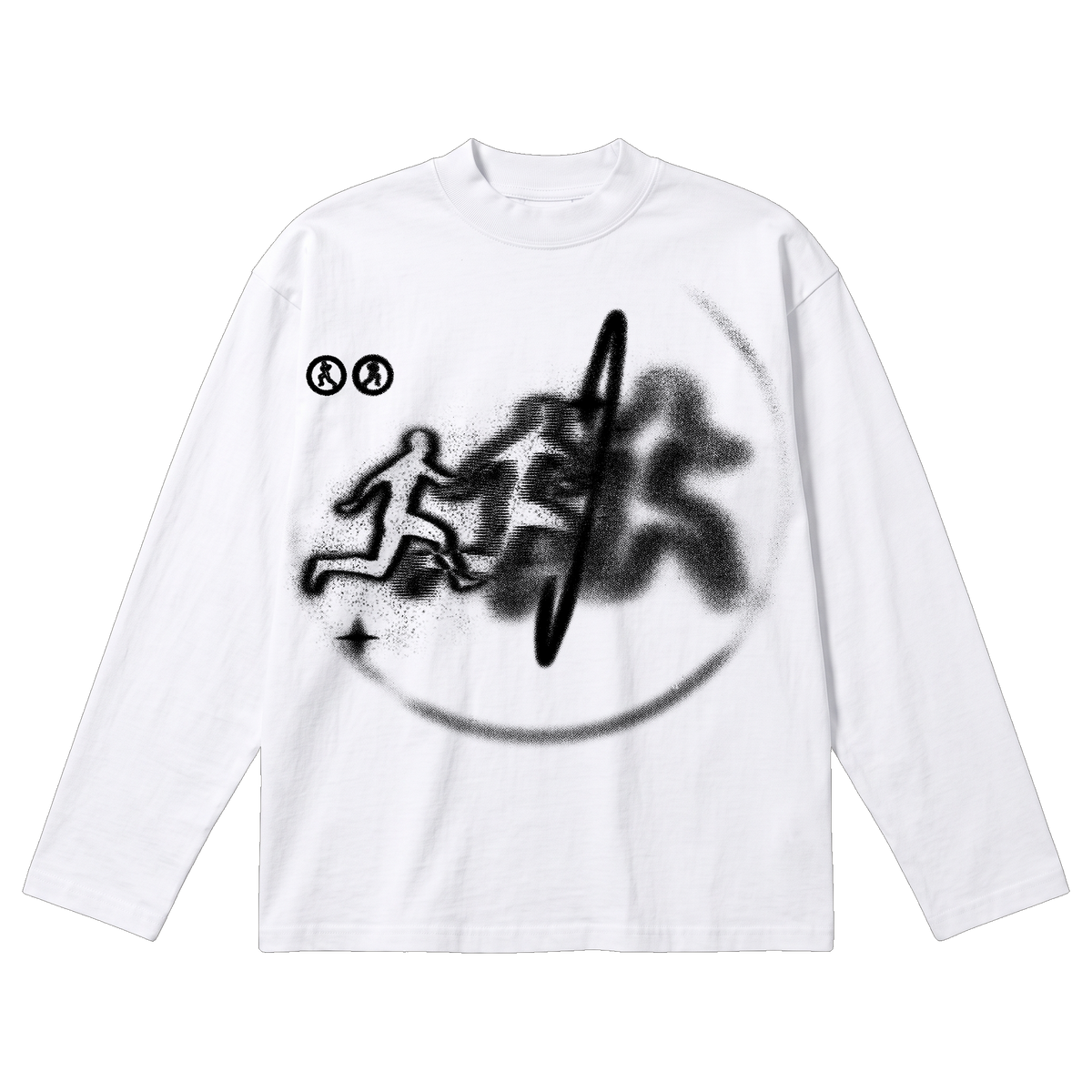 Warp Baggy L/S Tee - White