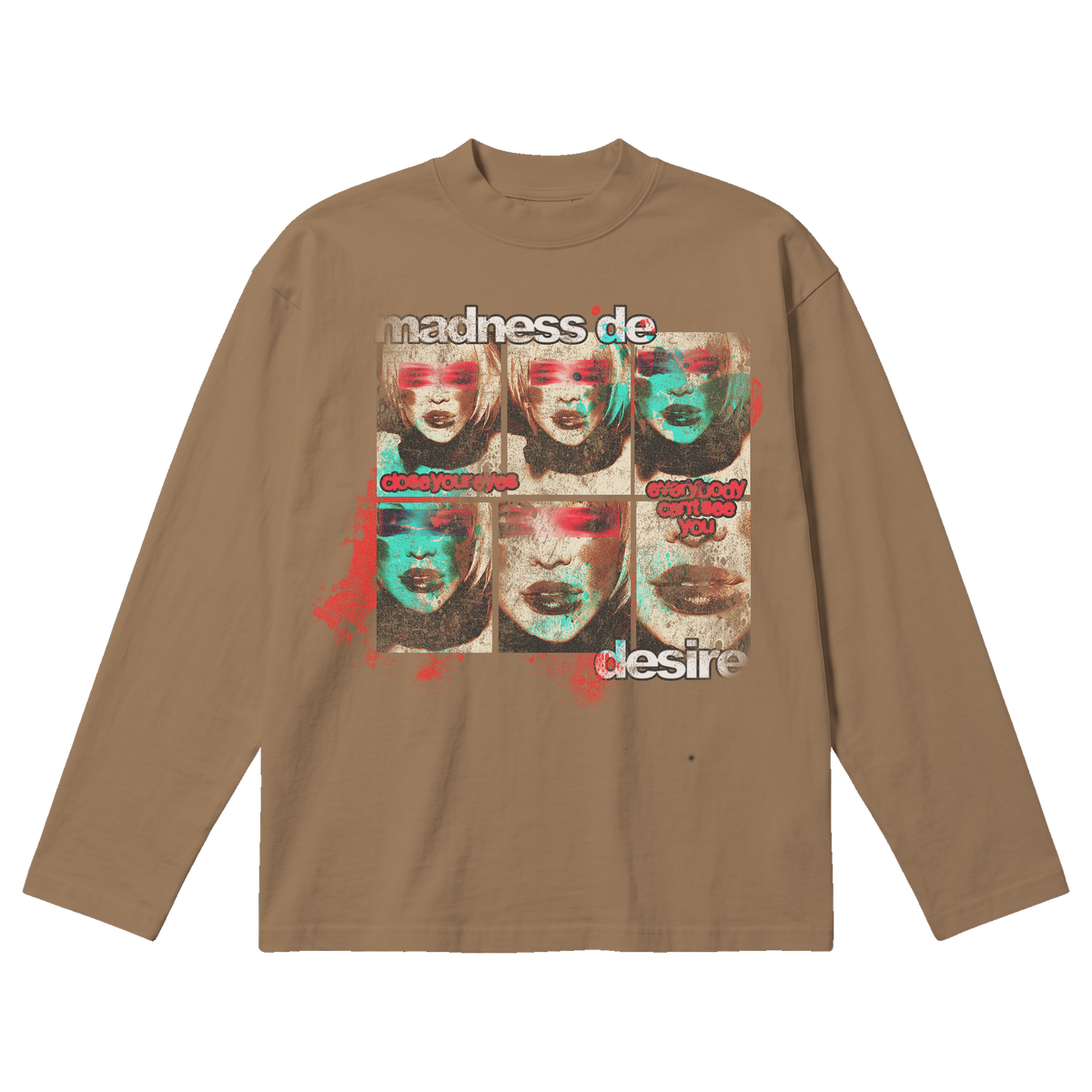 Desire Baggy L/S Tee - Latte