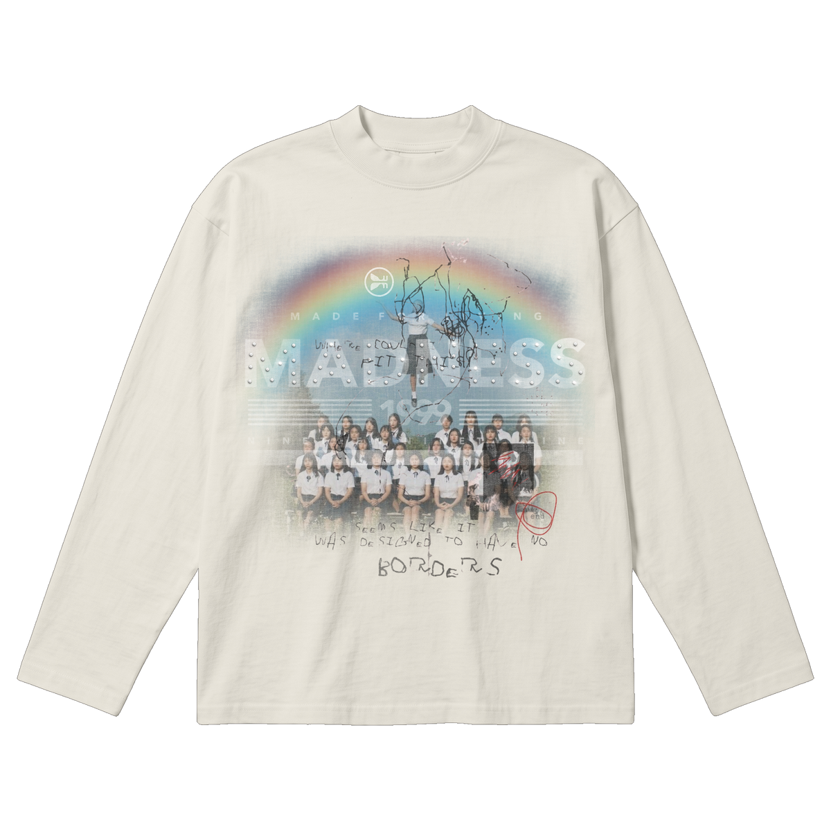Detention Baggy L/S Tee - Off White