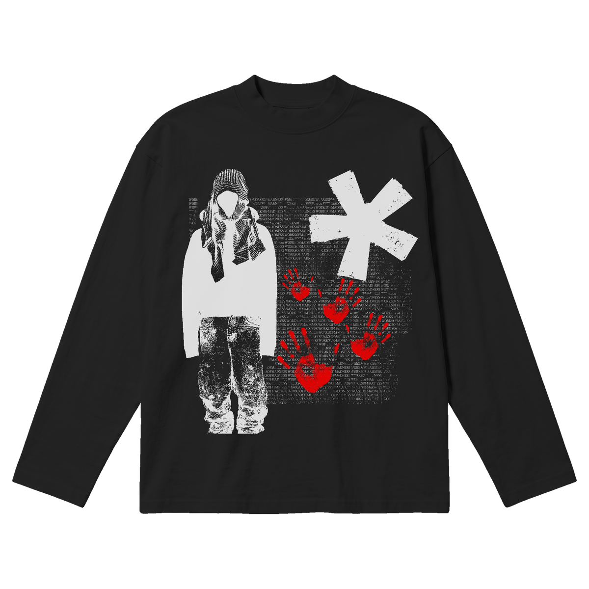 War Baggy L/S Tee - Black