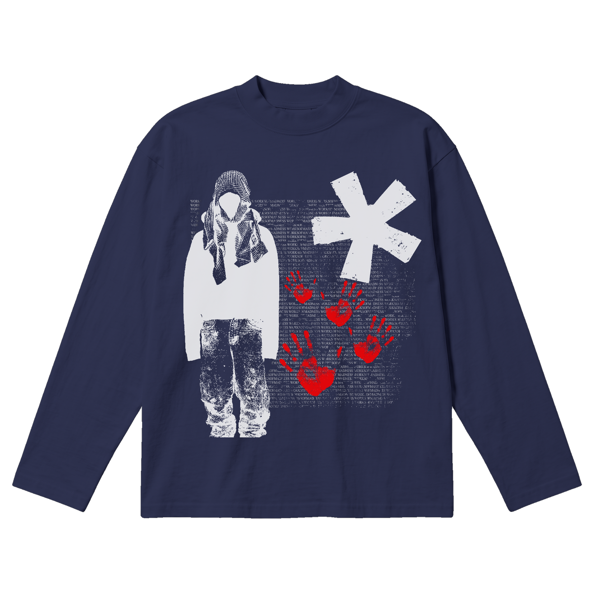 War Baggy L/S Tee - Blue