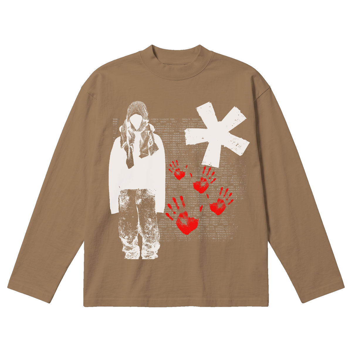 War Baggy L/S Tee - Latte
