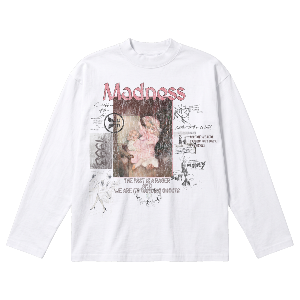 Ashes Baggy L/S Tee - White