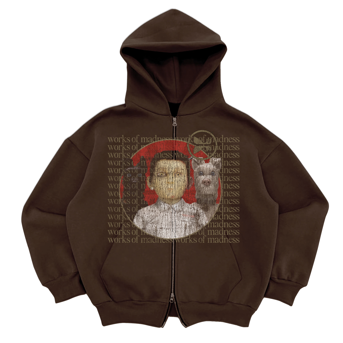 Best Friend Zip Up - Brown