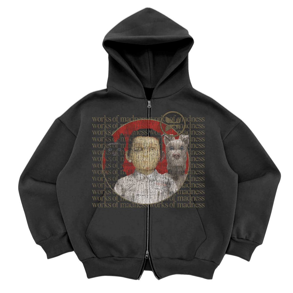 Best Friend Zip Up - Grey