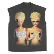 Blondes Rhinestone Sleeveless Tee