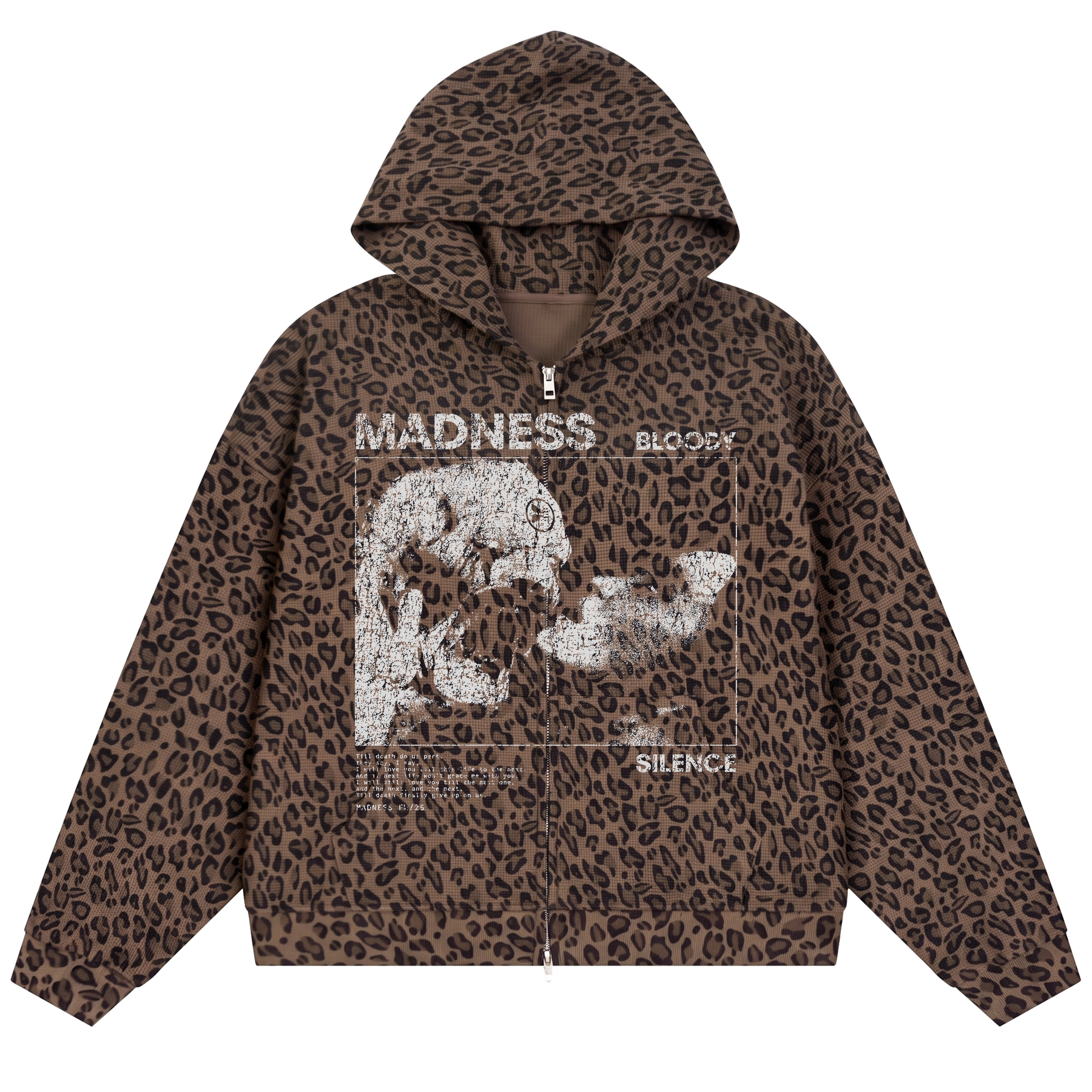 Devour Waffle Zip Up - Cheetah