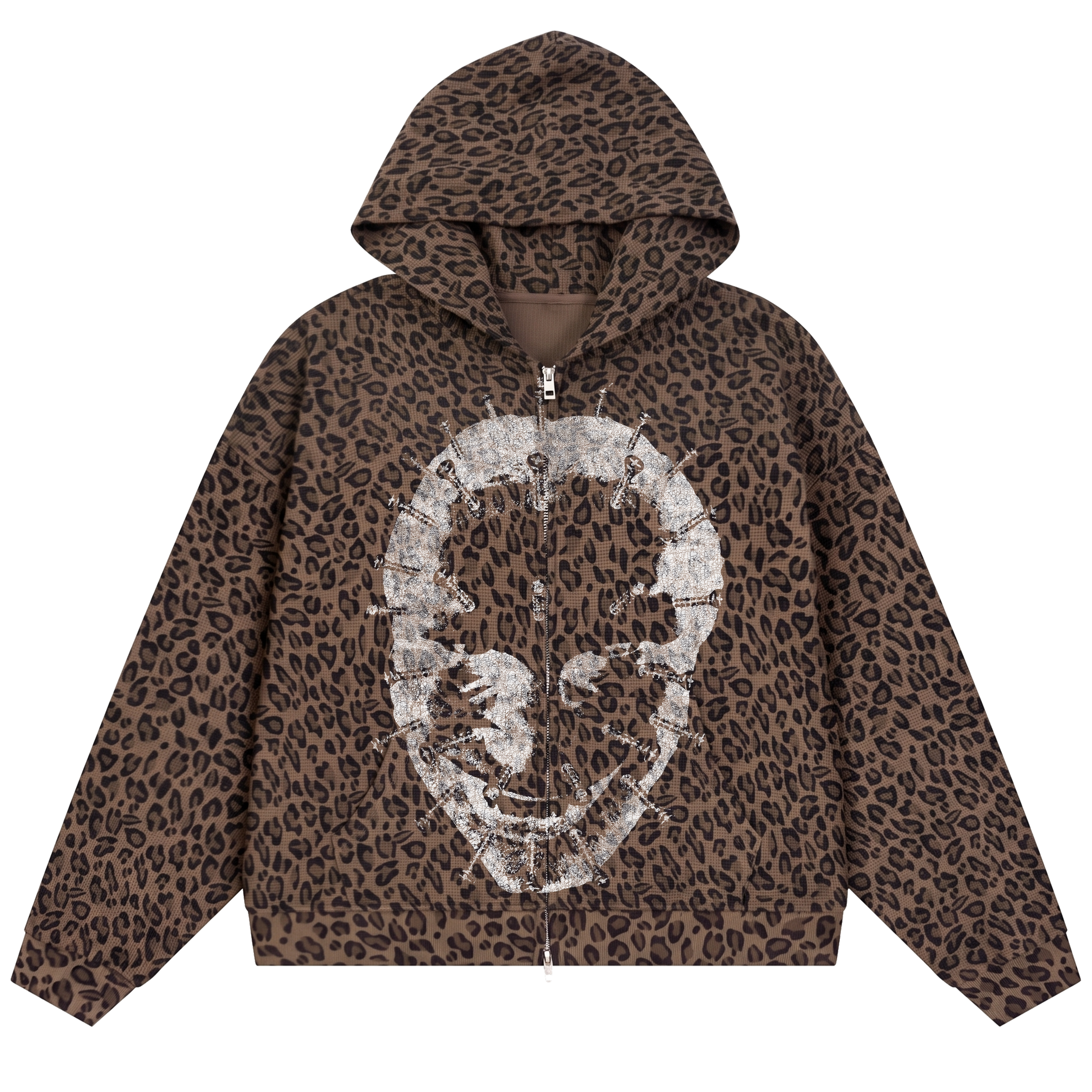 Prototype 7 Waffle Zip Up - Cheetah